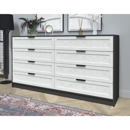 Kомод Тренд КТ-К197 (Антрацит ЛДСП/ Дуб полярный ЛМДФ) Ш1965 В1020 Г451 Kомод Тренд КТ-К197 (Антрацит ЛДСП/ Дуб полярный ЛМДФ) Ш1965 В1020 Г451